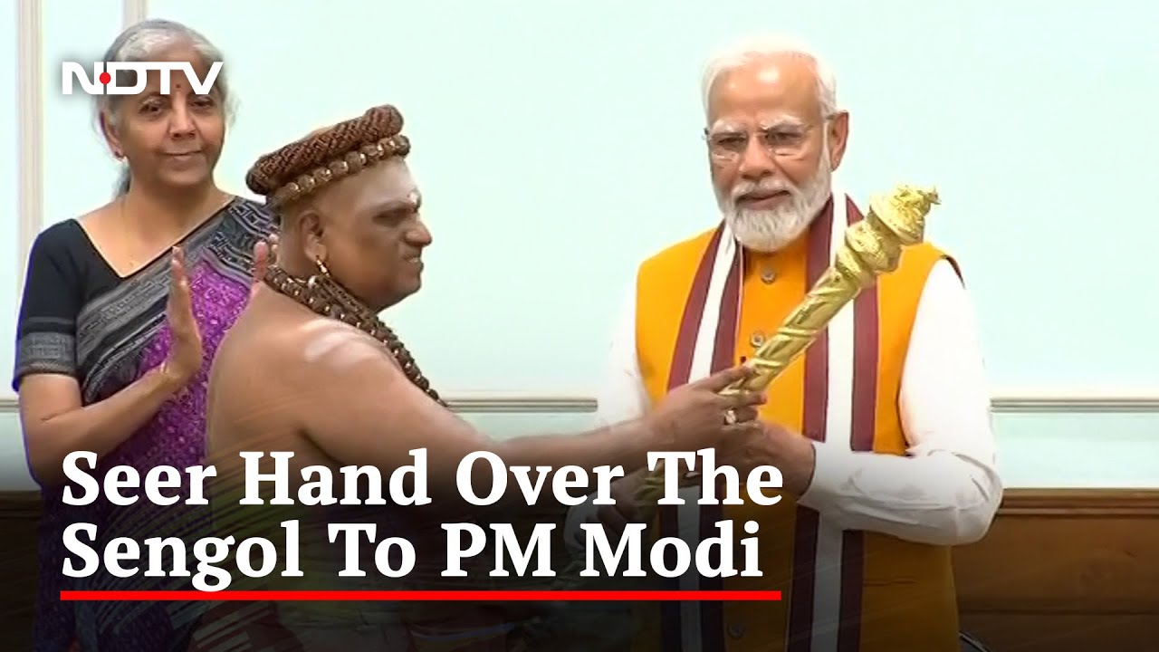 Tamil Nadu Seers Present Sceptre To PM Ahead Of New Parliament Opening