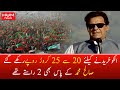 Saleh muhammad khan ko khareednay ke liye 20 ya 25 crore rupay rakhay gaye pm imran khan