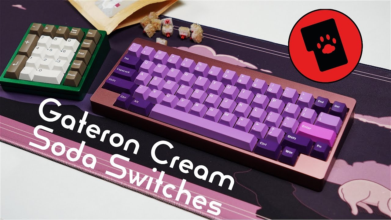 Gateron Cream Soda Switch Sound Test Typing Sounds ASMR YouTube