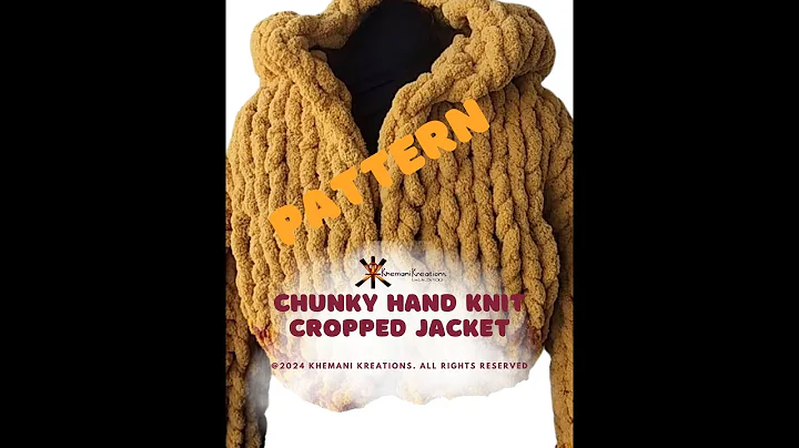 Learn to Knit a Chunky Hand Knit Crop Jacket with a Hood