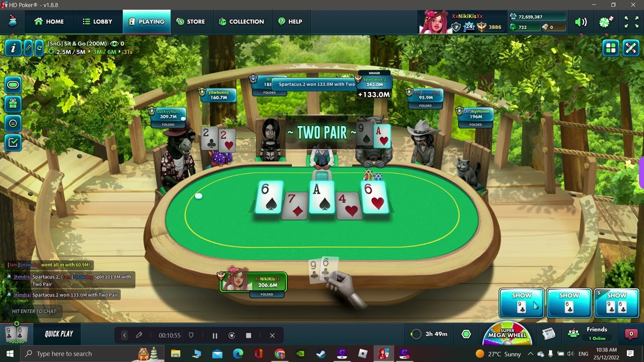 Poker HD 200M SnG Winning Xx Merry Christmas Xx