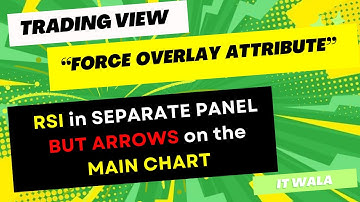 "Mastering Pine Script: Utilizing Force Overlay for Separate RSI Panel & Main Chart Arrows!"