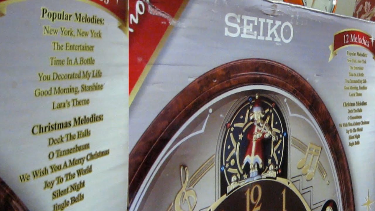 Seiko melodies in motion collectors edition wall clock with Swarovski  crystals. - YouTube