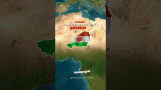 How long is Niger’s border? #shortvideo #shorts #mapanimation #digitalcurrency #documentary