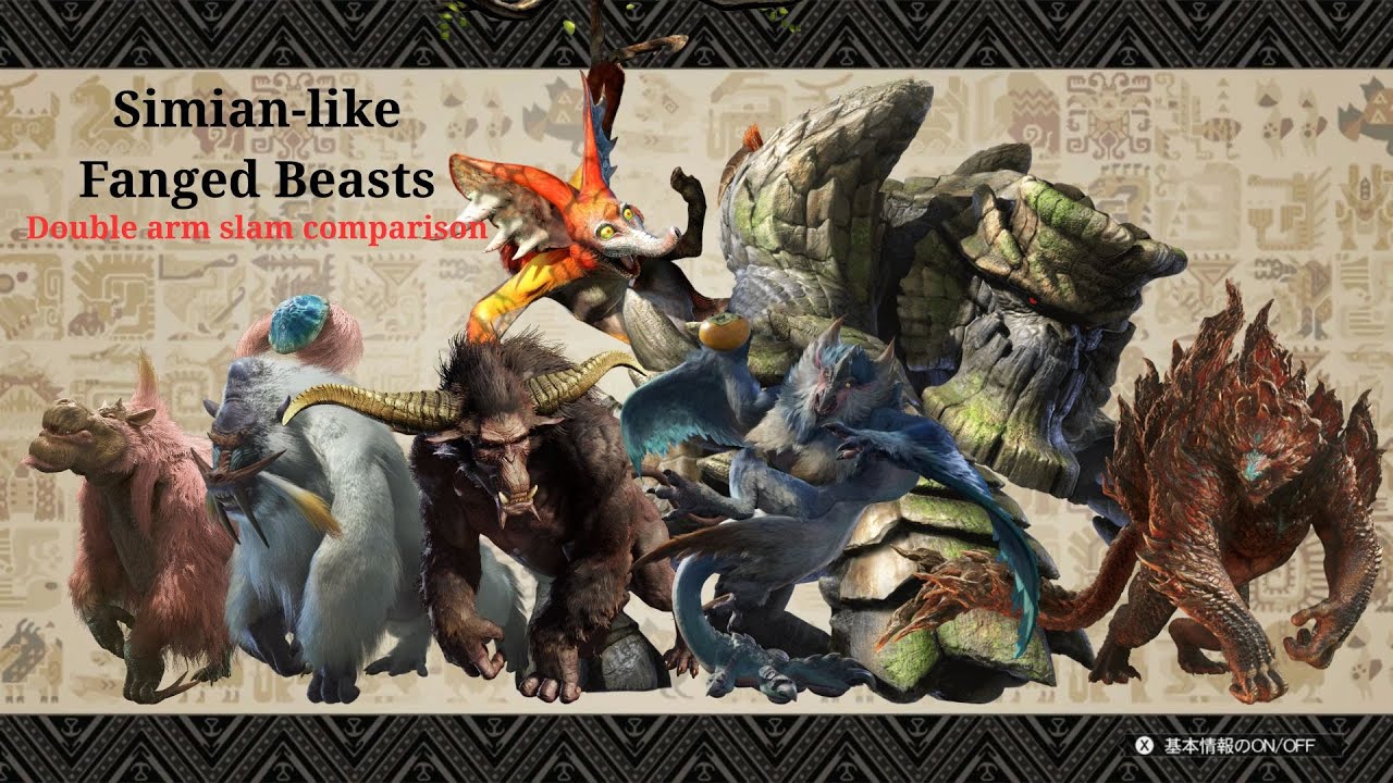 Fanged Beasts - Double arm slam comparison