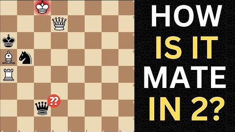 Can you spot the mate in 2 for white somehow????