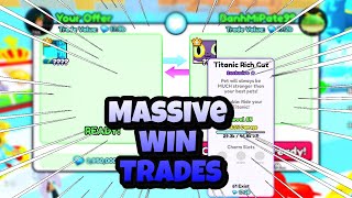 Trading Montage #32 | 🔥 MASSIVE WIN TRADES! 🔥TITANIC RICH CAT! 61 EXIST💎| Pet Simulator 99  | Roblox