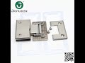 stainless steel/brass/zinc alloy 180 degree shower hinge glass clamp