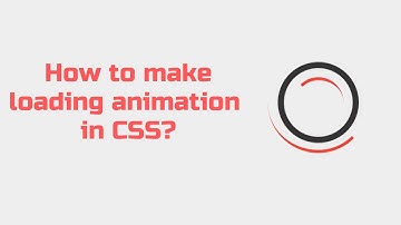 How to make loading animation in CSS? #javascript #frontend #animation #loader #loading #css3