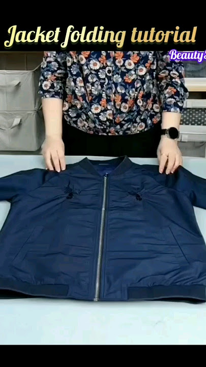 Master the Art of Folding a Jacket | Quick Tutorial #shorts #styletips #foldclothes #fashion