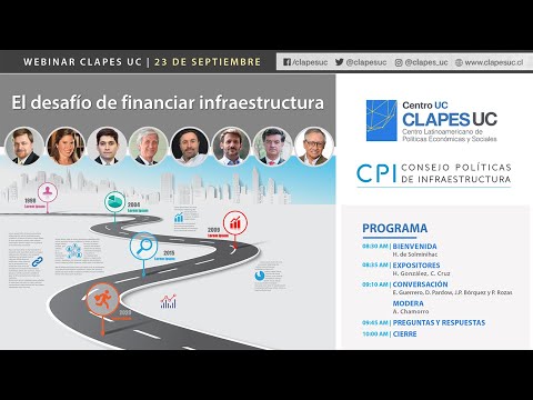 Webinar CLAPES UC-CPI: El desafío de financiar infraestructura