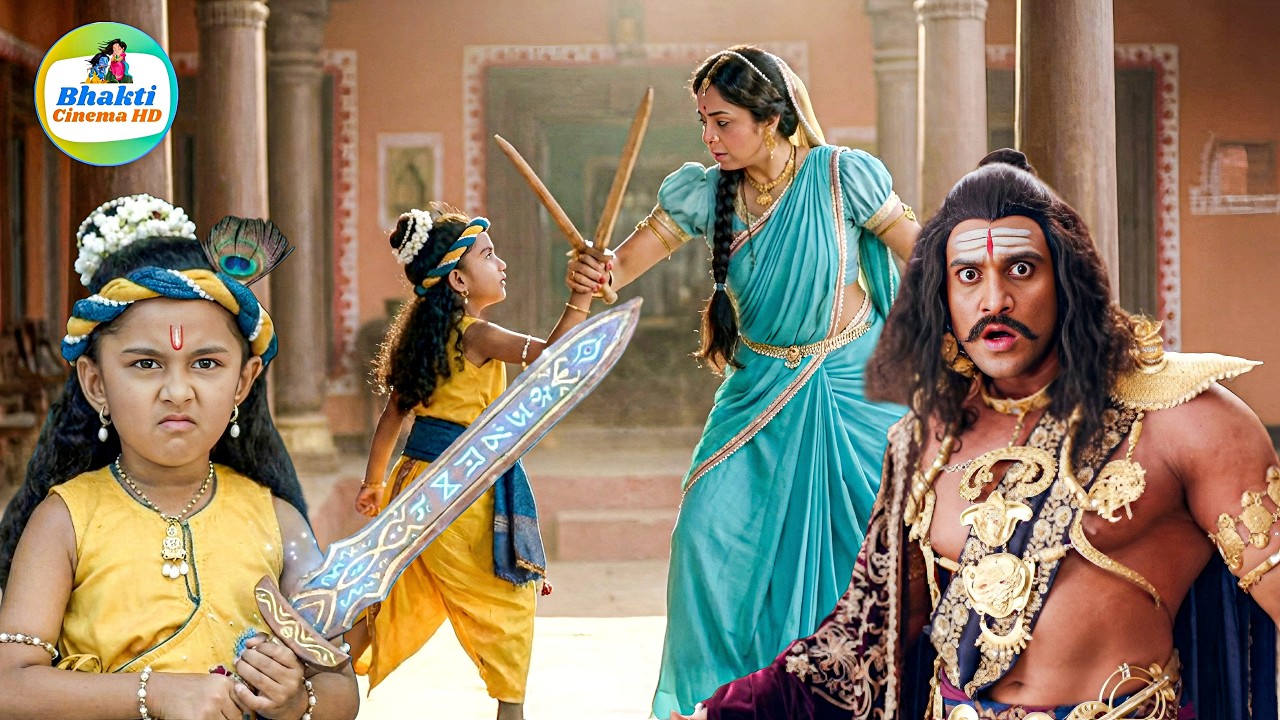 कंस का काल बनी मैया, सिखाई कान्हा को तलवार बाजी || Yashomati Maiya Ke Nandlala