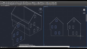 AutoCAD 2018 Tutorial - Garrison Style House (Part 2)