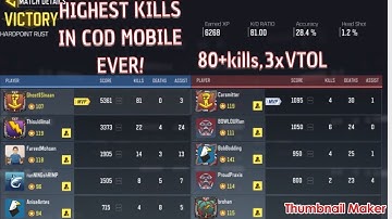Call of Duty Mobile|Hardpoint Rust-80+kills