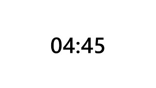 Timer for 4 minutes and 45 seconds