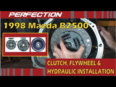 1998-mazda-b2500-clutch,-flywheel-and-hydraulic-system-installation