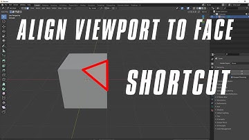 How to Align Viewport to Face in Blender