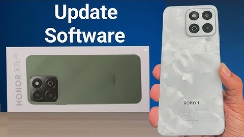 Honor X7c 5G: How to software update