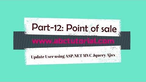 POS-12: Inventory Update user using ASP.NET MVC | Update using Jquery Ajax
