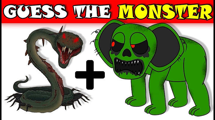 Guess The Monster 🐍🐘 Snake vs. Elephant! Creepy Monster | Zoochosis Animation