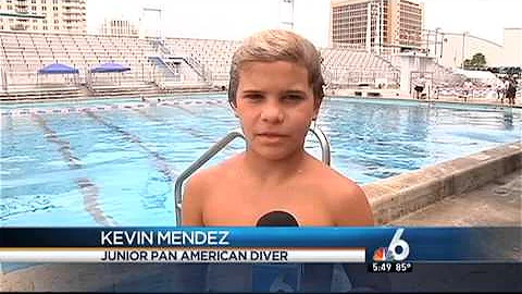 MIAMI DIVER KEVIN MENDEZ ON NBC6 MIAMI'S 530PM SHO...