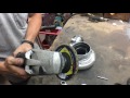 Polishing aluminum compressor housing