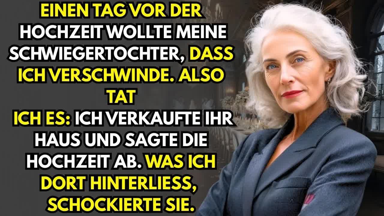 Meine Schwiegertochter： „Das größte Geschenk zur Hochzeit？ Wenn Sie aus unserer Familie verschwi