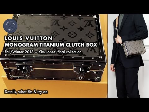 Louis Vuitton Monogram Titanium Clutch Box: FW18 by Kim Jones