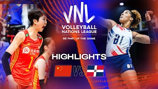 🇨🇳 CHN vs. 🇩🇴 DOM - Highlights Week 3 | Women's VNL 2023