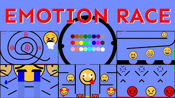 24 Marble Race EP. 45: Emotion Race (by Algodoo)