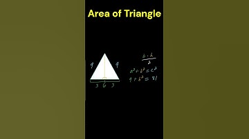 Area of Isosceles Triangle #mathshorts #mathforkids #maths #triangle #mathforfun