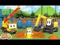 Tractor rescuebulldozer wheel loader and dump trucks for kids