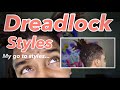 Easy Hightop Dreadlock Styles ||  Dreadlock Styles For Medium Length Locs #dreadlockjourney #tplocks