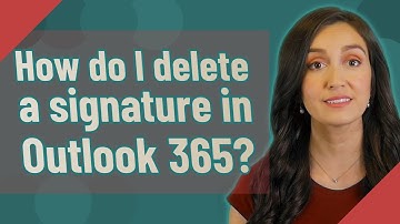 How do I delete a signature in Outlook 365?