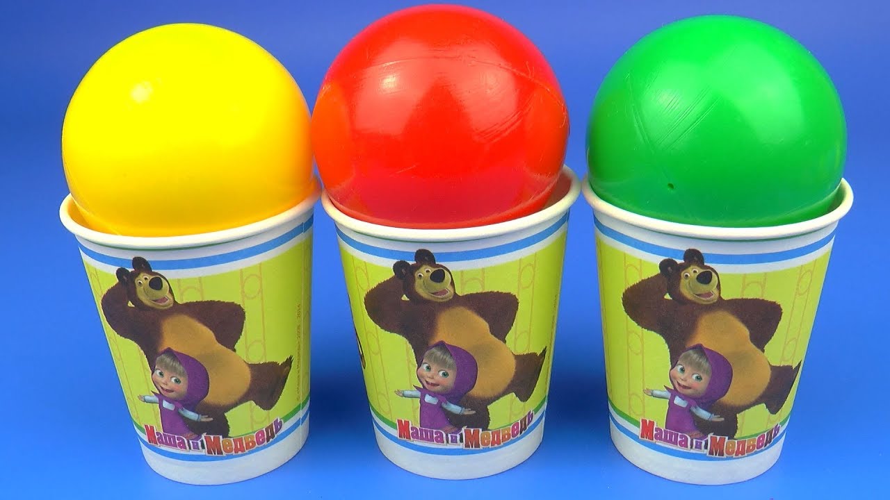 Маша и Медведь Сюрприз Шарики Светофор для Детей Киндер