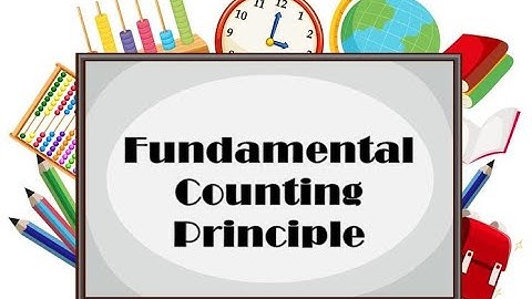 Fundamental Counting Principle (Introduction to probability)