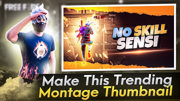 How To Make Montage Thumbnail | Montage Thumbnail Tutorial | Thumbnail Kaise Banaye | FF Thumbnail