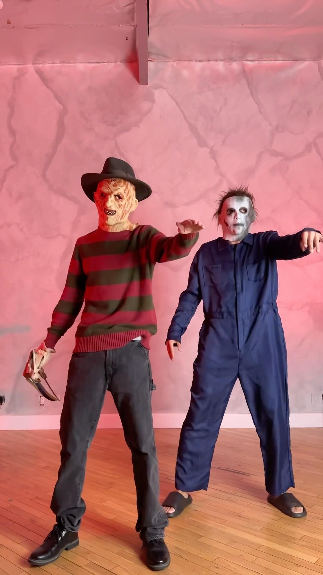 Jason and Michael are getting funky @MattSteffanina DC: @Matzepka @Joostvdl #popping #halloween