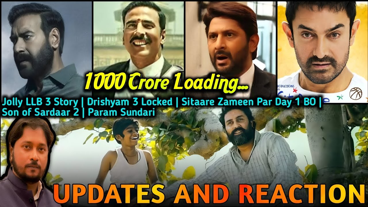 Jolly LLB 3 Story | Kaalidhar Laapata Trailer Review | Drishyam 3 | Sitaare Zameen Par Day 1 BO