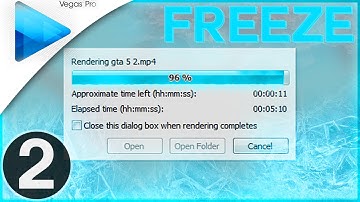 Sony Vegas Pro 12/13: How To Fix Render Freeze Part 2 (Render Problems Tutorial)