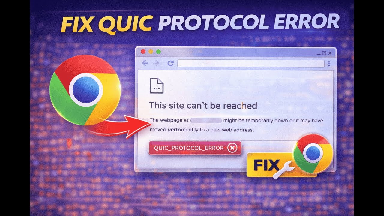 How To Fix Connection Issue Disable Quic Protocol Issue On Google ...