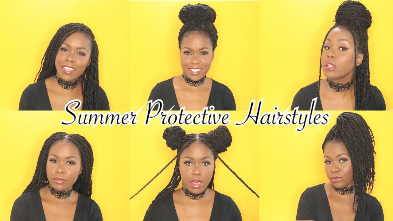 SUMMER PROTECTIVE HAIRSTYLES || HOW TO STYLE KINKY TWIST, TRENDY ...