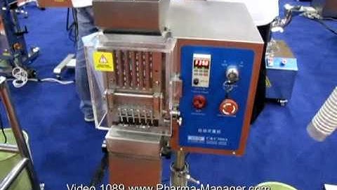 Capsule Machine for separating gelatin capsules & retrieve powder. Video 1089 www.Pharma-Manager.com