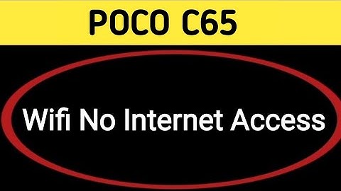 Wi Fi connected but no internet access POCO c65, Wi Fi connect hone per bhi internet nahin chal raha