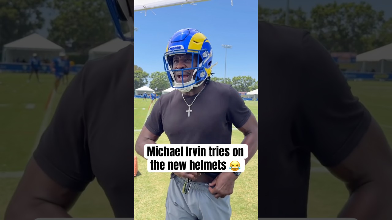 Unc was loving the new helmets 🤣 (via michaelirvinpod/IG)