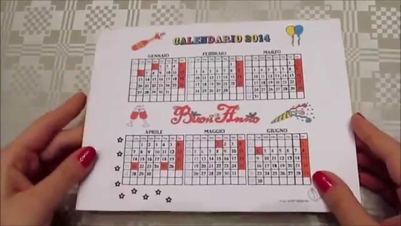 Come Fare Un Calendario Fai Da Te Tutorial Youtube