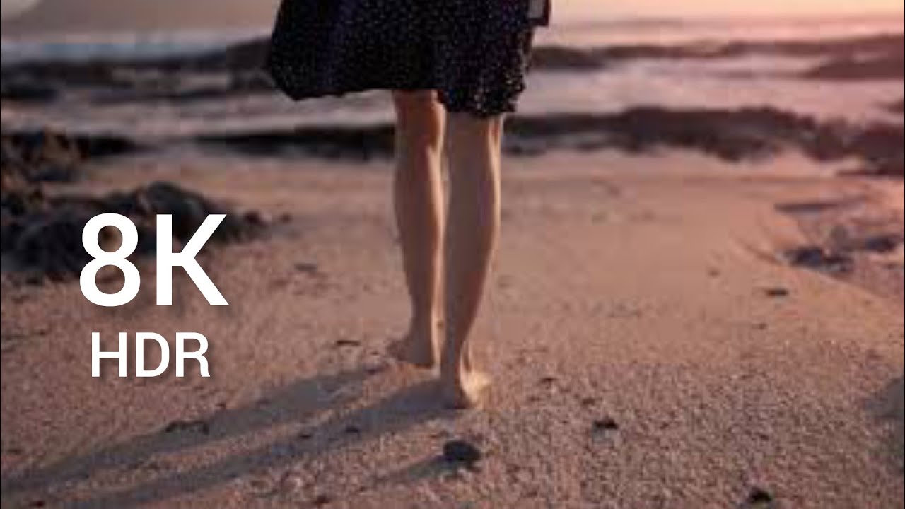 8K Video | Relaxing walk in the rain, umbrella and natural sounds ...