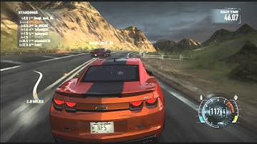 Need for Speed the Run Multiplayer gameplay  Chevy Camaro ZL1