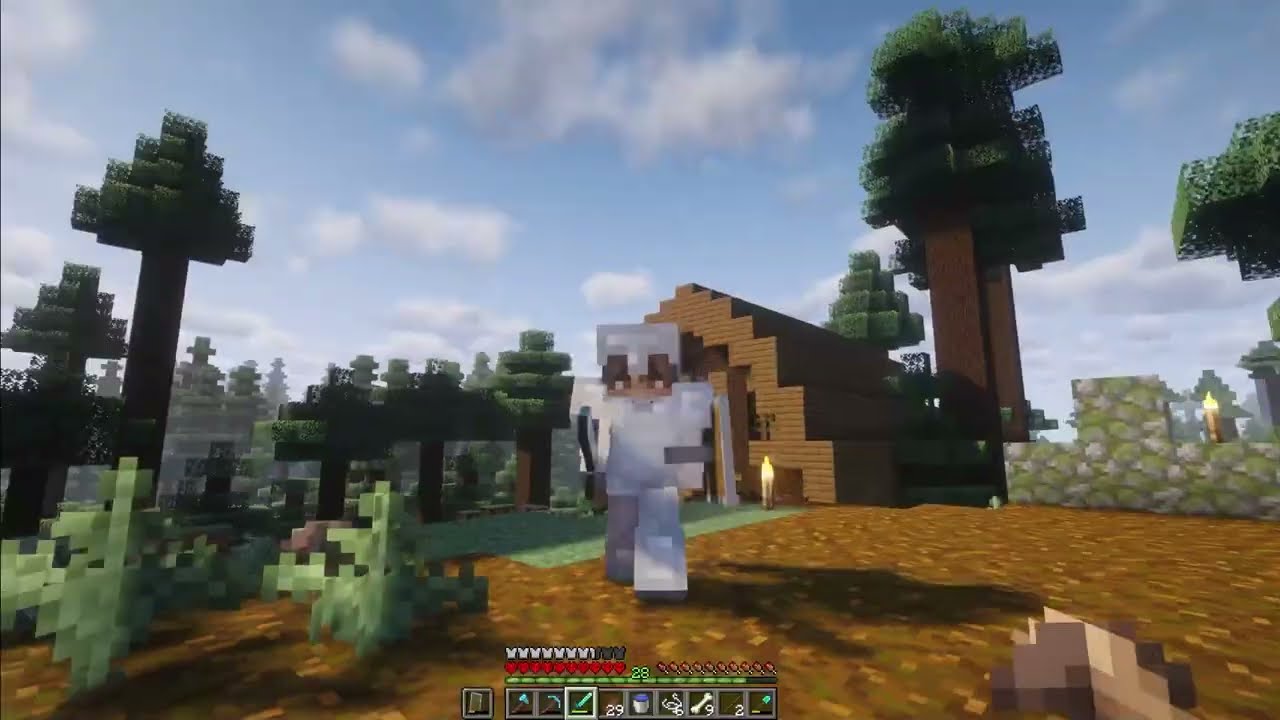 Naar de Nether & Pumpkin Farm Bouwen | Minecraft Hardcore 