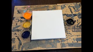 Acrylic Pouring With 3 Colors Easy Painting for Beginners!
